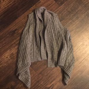 Gray sweater vest
